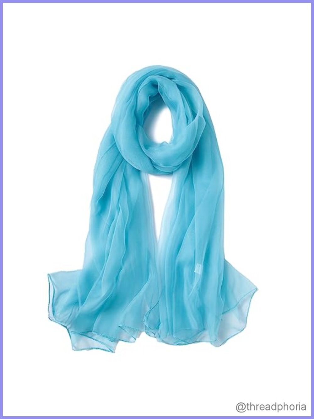 Silk Feeling Long Scarf Wrap Lightweight Shawl for Women Solid